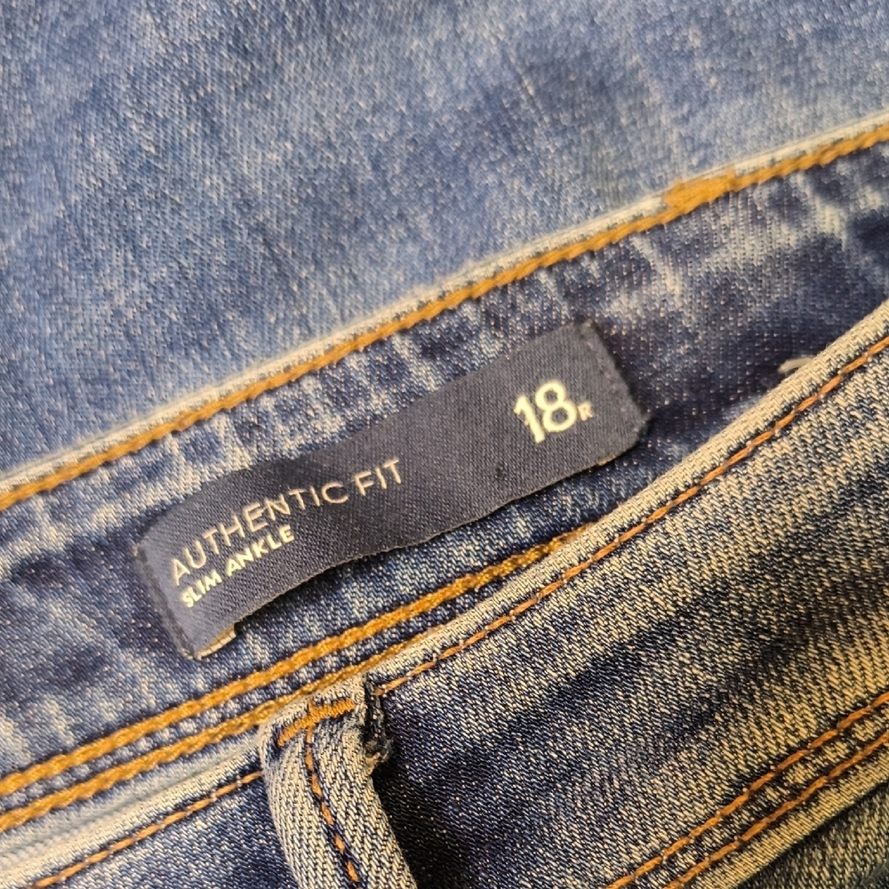 sac338👖High Rise Slim Ankle Fit w/27.5" Inseam J. Jill Jeans - Picture 3 of 5